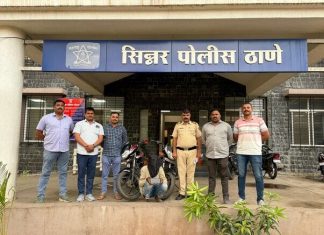सिन्नर पोलिसांची उल्लेखनीय कामगिरी :बारा तासाच्या आत खुनातील आरोपी जेरबंद