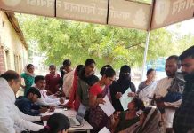 शारदा हॉस्पिटलच्या आरोग्य शिबिरास तलवाडा येथे उत्स्फूर्त प्रतिसाद