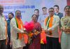 विधानपरिषदेत बिनविरोध विजयी माधवीताई नाईक व सुनिल कर्जतकरांचा सत्कार