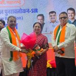 विधानपरिषदेत बिनविरोध विजयी माधवीताई नाईक व सुनिल कर्जतकरांचा सत्कार