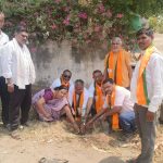 जातोडा-बोरगाव येथे पर्यावरण दिनानिमित्त भाजपातर्फे वृक्षारोपण