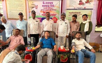 माजी सैनिक स्व दत्तात्रय शिंदे यांची पुण्यतिथी विविध उपक्रमांनी साजरी