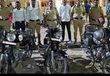 दौंड पोलिसांची धडक कारवाई; १९ बुलेट मोटारसायकलींचे मॉडिफाईड सायलेंसर जप्त