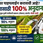शेतात पाइपलाईन करायची आहे, मग पाईपासाठी शासन देतंय 100 टक्के अनुदान