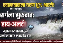 खडकवासला धरण अपडेट : मुसळधार पावसानंतर पाणीसाठ्यात मोठी वाढ; प्रशासनाकडून नागरिकांना सतर्कतेचे आवाहन
