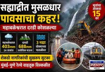 सह्याद्रीत मुसळधार पावसाचा कहर; महाबळेश्वरात दरडी कोसळल्या, राज्यात मृतांचा आकडा १५ वर